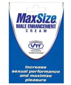 Max Size Male Enhancement Cream - Individual Foil Packet