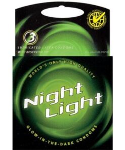 Night Light Glow in the Dark Condom - Box of 3