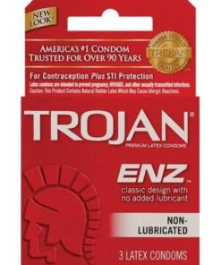Trojan Enz Non-Lubricated - Box of 3