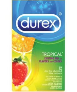 Durex Tropical Color & Scents Condoms  - Box of 12