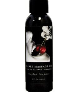 Earthly Body Edible Massage Oil - 2 oz Cherry