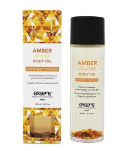 EXSENS Organic Body Oil w/Stones -  Amber Jojoba 100 ml