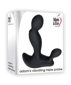 Adam & Eve Adam's Vibrating Triple Probe - Black