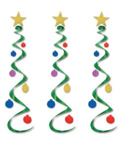 Holiday Tree Whirls Décor - Multi Color