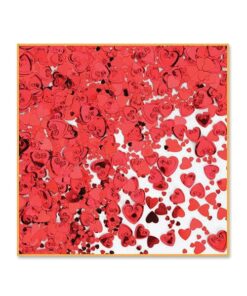 Valentines Heart Confetti - Red
