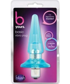 Blush B Yours Basic Vibro Plug - Blue