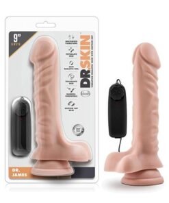Blush Dr. Skin Dr. James 9" Cock w/Suction Cup - Vanilla
