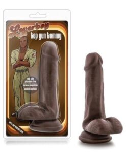 Blush Loverboy Top Gun Tommy 6" Realistic Cock - Chocolate