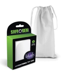 Blush Safe Sex Antibacterial Toy Bag Medium -  White