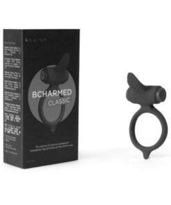 Bcharmed Classic Vibrating Cock Ring - Black