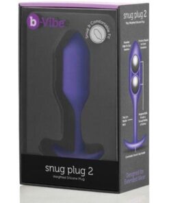 b-Vibe Weighted Snug Plug 2 - .114 g Purple