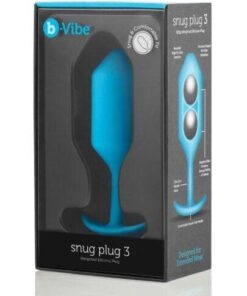 b-Vibe Weighted Snug Plug 3 - .180 g Teal