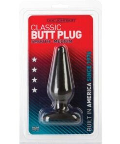 Classic Butt Plug - Medium Black