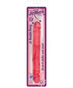 Crystal Jellies 12" Jr. Double Dong - Pink