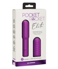 Pocket Rocket Elite Rechargeable w/Removable Sleeve - Purple