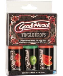 Good Head Tingle Drops - 1oz Bottle Asst. Flavors Pack of 3