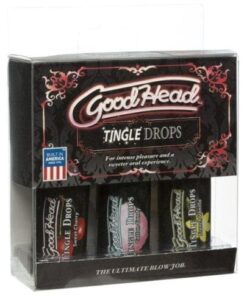 Good Head Tingle Drops 3 Pack - Sweet Cherry/Cotton Candy/French Vanilla