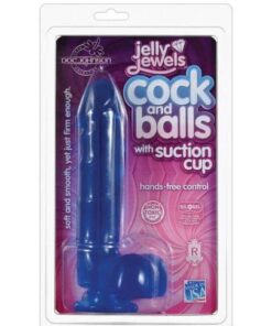 Jelly Cock w/Suction Cup - Blue