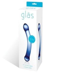 Glas 6" Curved G-Spot Glass Dildo