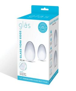 Glas 2 pc Glass Yoni Eggs Set - Clear