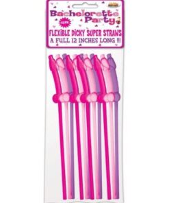 Bachelorette Party Flexy Super Straw - Pack of 10