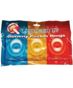 Liquored Up Pecker Gummy Rings - Pack of 3