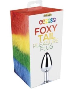 Rainbow Foxy Tail Butt Plug