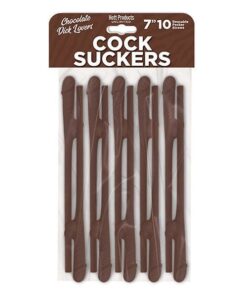 Cock Suckers Pecker Straws - Chocolate Lovers Pack of 10