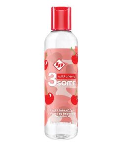 ID 3some 3 in 1 Lubricant - 4 oz Wild Cherry