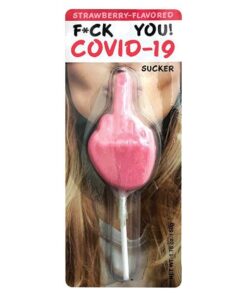 Fck You! Covid-19 Sucker  - Strawberry