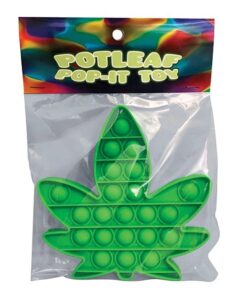 Pot Leaf Pop It Fidget Toy - Green
