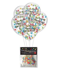Happy Fucking Birthday Confetti Balloons