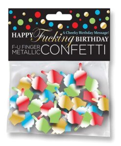 Happy Fucking Birthday FU Finger Confetti