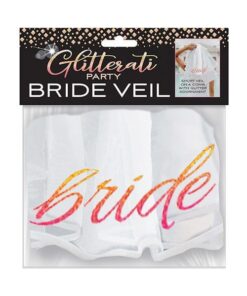 Glitterati Bride Veil - Rose Gold/White