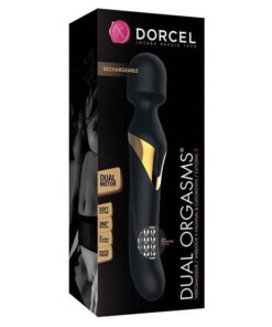 Dorcel Dual Orgasms Wand Vibrator - Black/Gold
