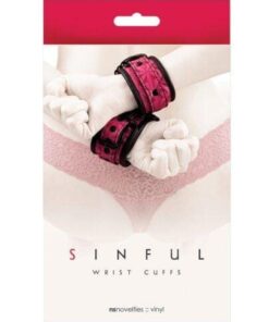 Sinful Wrist Cuffs - Pink