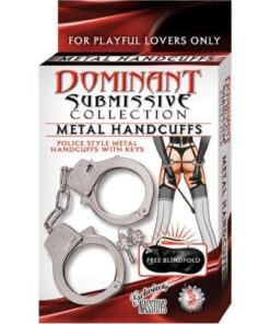Dominant Submissive Metal Handcuffs - Metal