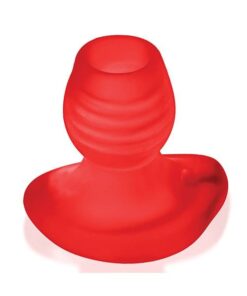 Oxballs Glowhole 2 Hollow Buttplug w/LED Insert Large - Red Morph