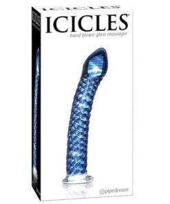 Icicles No. 29 Hand Blown Glass - Clear w/Ridges