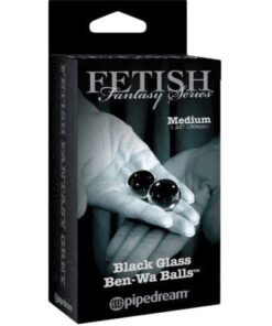 Fetish Fantasy Limited Edition Black Glass Ben-Wa Balls - Medium