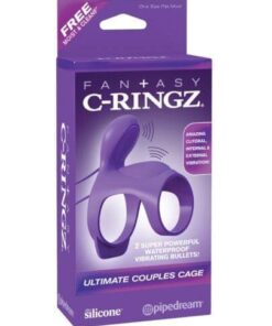 Fantasy C Ringz Ultimate Couples Cage - Purple