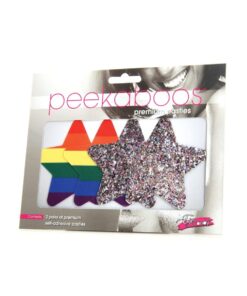 Peekaboos Pride Rainbow Glitter Stars - Pack of 2