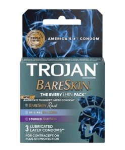 Trojan BareSkin EveryTHIN Condom - Variety Pack of 3