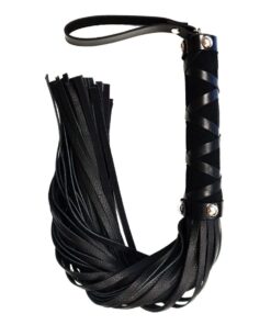 Rouge Short Leather Flogger w/Studs