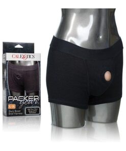 Packer Gear Boxer Brief Harness XL/2XL - Black
