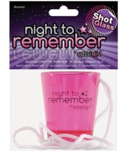 Night to Remember Shot Glass Necklace by sassigirl