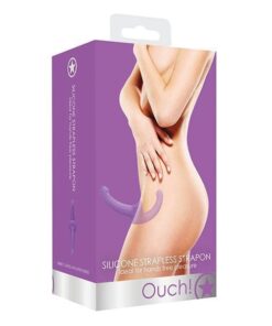 Shots Ouch Silicone Strapless Strap On - Purple