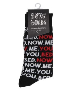 Shots Sexy Socks You Me Bed Now  - Male