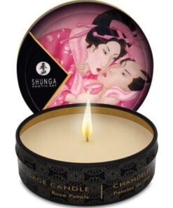 Shunga Aphrodisia Mini Candlelight Massage Candle - 1 oz Roses
