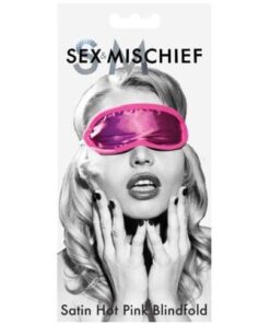 Sex & Mischief Satin Blindfold - Hot Pink